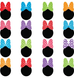 Set Of Bows vector image