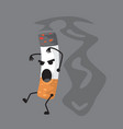 A character smoking a A character smoking a vector image