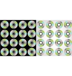 Compact discs pattern vector image