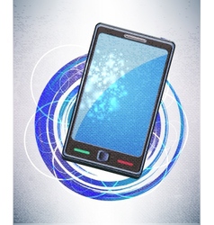 Mobile background vector image