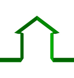 Green house icon vector image