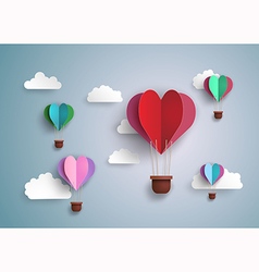 Balloon heart vector image