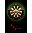 Dartboard with Dart vector image