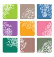 Floral tiles vector image