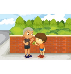 Boys vector image