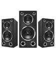 Acoustic loudspeaker vector image
