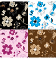 Hand made applique work seamless vector image