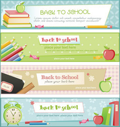 Back to school background vector image