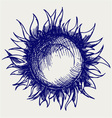 Sun icon vector image