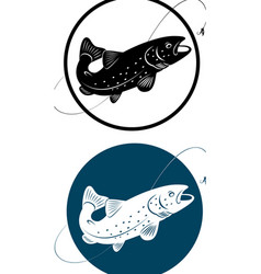 Trout vector image