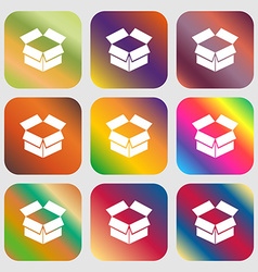 Open box icon vector image