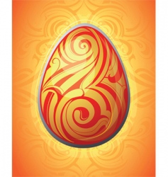 Tribal Easter egg Tribal Easter egg vector image
