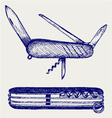 Swiss army knife vector image