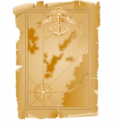 Old map vector image