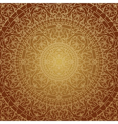 Oriental brown decoration vector image