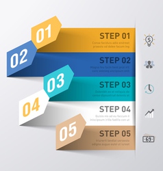 Business process abstract infographics template vector image