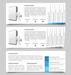Web Slide Templates vector image