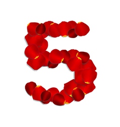 Number 5 vector image