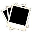 Polaroid photo frames vector image