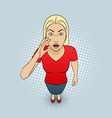 Woman gesturing vector image