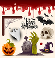 Halloween icons vector image