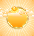 Cloudy day template vector image