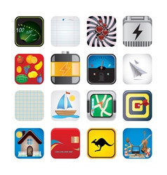 App set of icons vector image