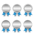Silver Medals vector image
