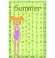 Summer background vector image