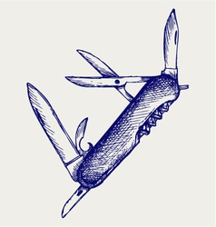 Swiss army knife vector image