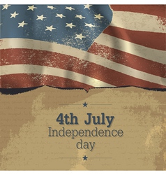 Independence day vintage poster design vector image