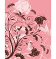 Floral background vector image