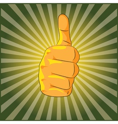 Thumbs up vector image