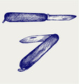 Swiss army knife vector image