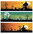Halloween banners vector image