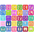 Alphabet blocks vector image