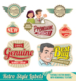 Retro label Set vector image