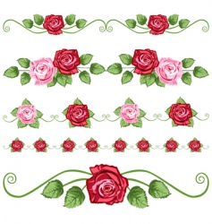 Vintage roses vector image