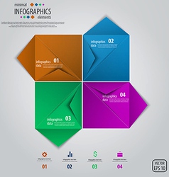 Envelope infographics design vector image