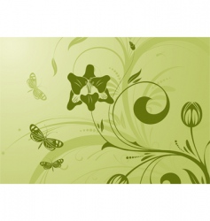 Flower design vector image