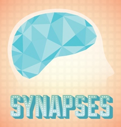 Abstract Human Brain Synapses vector image