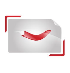 Red hot pepper vector image
