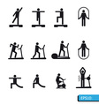 Fitness Icons set Fitness Icons set vector image