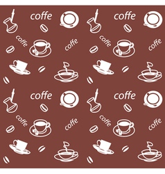 Coffee pattern vector image