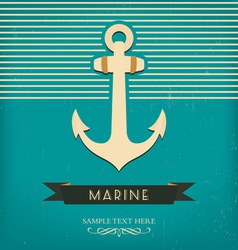 Anchor Design Template vector image