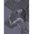 Jesus for crown of thorns is the cross vector image