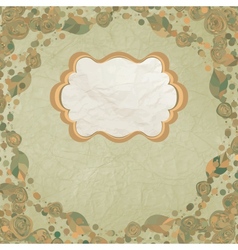 Vintage Rose Card vector image