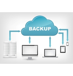 Cloud Service EPS 10 vector image
