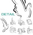 Religious icons vector image