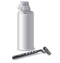Shaving cream Shaving cream vector image